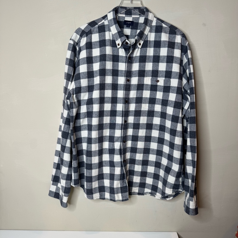 J.Crew Long Sleeve Men's Button Down Shirt With Sleeve Patches XXL - Picture 2 of 9